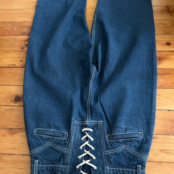 Rudy Jude Adult Lace Back Big Jean - Tumbled Classic Indigo - Size RJ1 1 rj - Picture 9 of 11